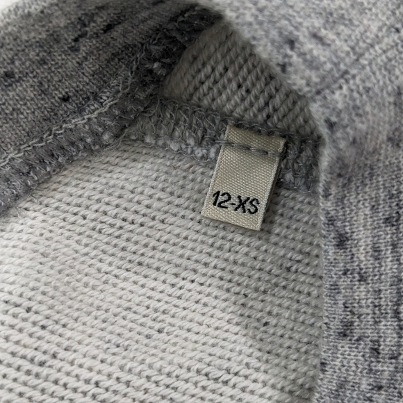 Zadig & Voltaire Girl's Fame Sweatshirt Gray Skeleton Roses Crewneck Casual 12 - Picture 8 of 9